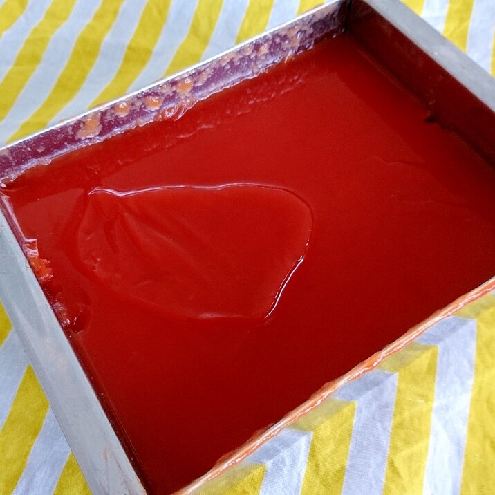 トマトジュースのゼラチンゼリー レシピ 作り方 By ごはんが大好き 楽天レシピ